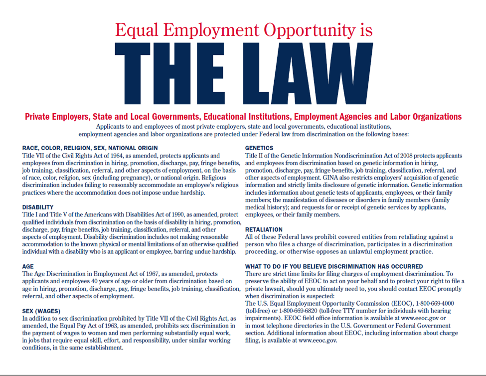 equal employment opportunity
